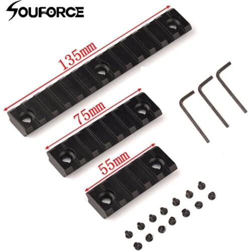 3 Size/Set with 2" 3" 5" Picatinny Weaver Rail Mount 5/7/13 Slot Aluminum Keymod for Shotting Handguard Section for Hunting