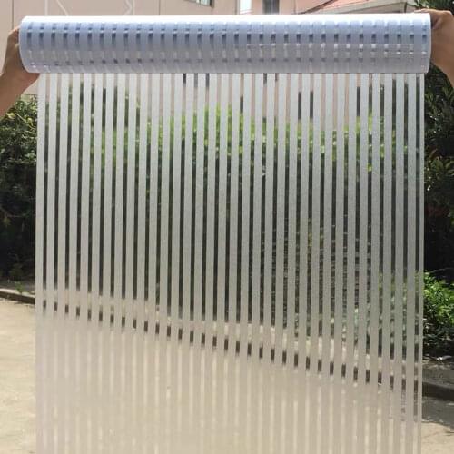 3D Static Window Film Thin Stripe Blinds Film Living room Bedroom Bathroom Kitchen Office Privacy Sunscreen Electrostatic Film