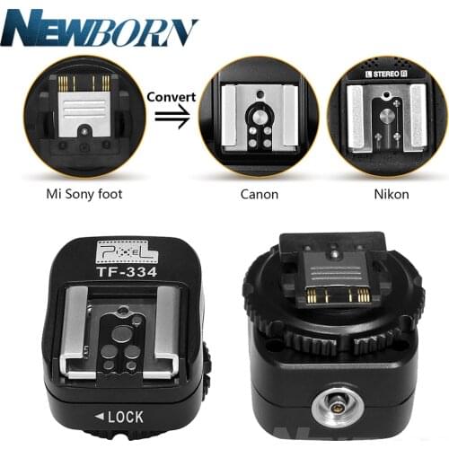 Pixel TF-334 Hot Shoe Adapter For Converting Sony Mi A7 A7S A7SII A7R A7RII A7II Camera To Canon Nikon Yongnuo Flash Speedlite