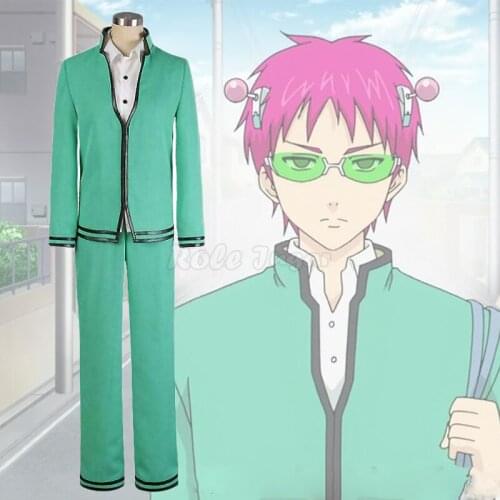 Anime Saiki Kusuo no sai-nan Cosplay Costumes Saiki Kusuo /Teruhashi Kokomi School Uniform Men Women Halloween Role Play C75M227