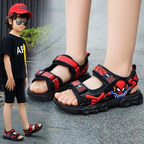 Disney Boys Sandals New Summer Pupils Boys Soft Bottom Childrens Leisure Beach Shoes