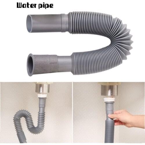 Household Drain Hose Universal Plastic Flexible Kitchen Basin Strainer Sink Extension Drain Hose Pipe Home Washbasin Drain Pipe