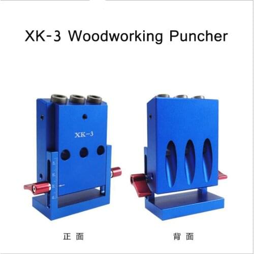 Woodworking Oblique Hole Locator Drill Bits DIY Carpentry Tools 15 Degree Angle Drill Guide Set Hole Puncher Pocket Kit XK-3