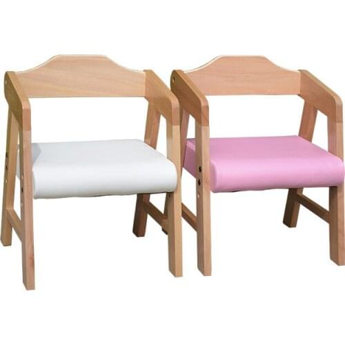 Childrens Chair Back Chair Solid Wood Lift Dining Chair Baby Bench Kindergarten Chair Cartoon Birthday Gift