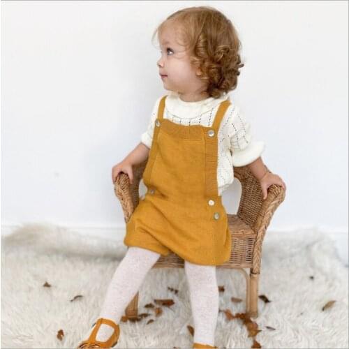 Baby Girls Boys Knitting Rompers Infant Sleeveless Jumpsuit Spring Autumn Newborn 0-3Y Babies Kids Clothes Cute Overalls YY010