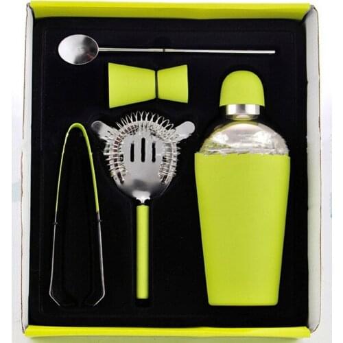 [ Fly Eagle ] Green Cocktail Shaker Set Brushed Stainless Steel 130-Lots Entertain Shake New