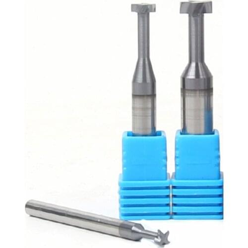 1PCS T slot Groove cutter 4mm-12mm HRC55 Solid carbide T type cutter Milling Knife T Slot groove Milling Cutters for CNC Machine