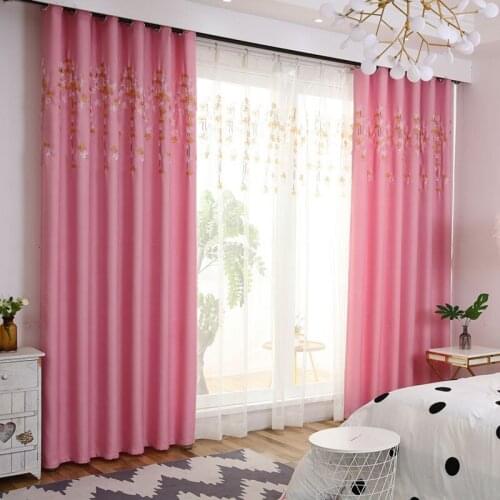 Ready-made curtain living room luxury embroidered curtain fabric and tulle suitable for bedroom balcony living room curtains