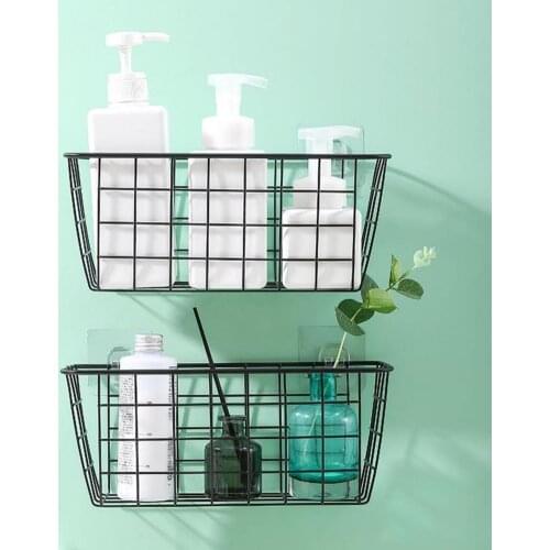 Stainless Steel Basket Waterproof Corrosion Resistance Rustproof Storage Organizer Basket Household Supplies Storage Holders