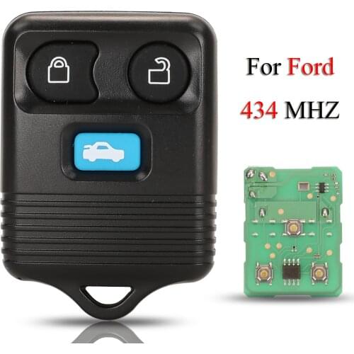 Kutery Remote Smart Car Key For Ford Transit MK6 Connect 2000-2006 3 Buttons 433Mhz Remote Key Replacement
