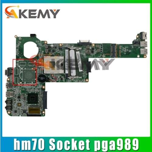 AKEMY A000175320 DABY3CMB8E0 For Toshiba sattelite L845 Laptop motherboard REV E Intel hm70 ddr3 Socket pga989