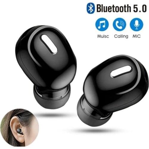 Mini Wireless Bluetooth 5.0 Earphone in Ear Sport with Mic Handsfree Headset Earbuds For Samsung Huawei All Phone Earphones 2021