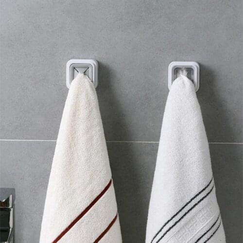 Towel Holder Sucker Wall Rack Washing Cloth Rag Hook Free Punch Storage Hanger Hand Towel Dish Towel Rack Bathroom Kitchen Hook