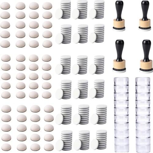 Wholesale Mini Ink Blending Tool Round Domed Foam Refills Replacement Applicators Storage Jars for Scrapbooking Stamping Tools