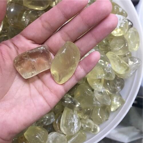 Wholesale Natural Chakra Crystal Gravel Citrine Tumbled Stones Healing