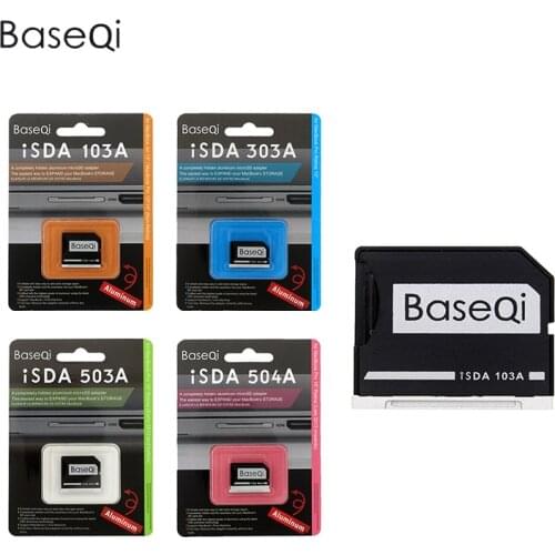 Original BaseQi NinjaDrive Aluminum Micro SD /TF Card Adapter For Macbook Pro Retina 13''/15"and MacBook Air 13"