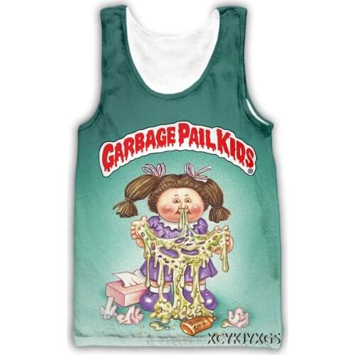 Xinchenyuan Garbage Pail Kids 3D Printed Casual Tank Tops Summer Undershirt Shirts Streetwear for Men/Women Fashion Vest A22