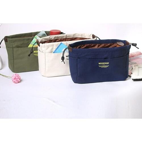 Simple Fashion Portable Makeup Bag Toiletry Coin Travel Organizer Beauty Makeup 2021 New Organizer Bags