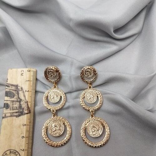 Aros Oorbellen Earing Brincos European American Jewelry Personality Retro Style Fashionable People S Head Stud Earrings A97