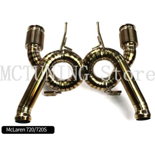Titanium Catback + 304 stainless Steel Downpipes For Mclaren 720s 2017-Presen