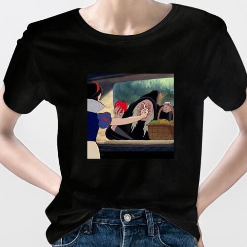 Urban Disney T Shirt Dropshipping Women Kawaii Mayos Princess Tee Shirt Cool Hipster Short Sleeve Funny Princesses 2021 Summer