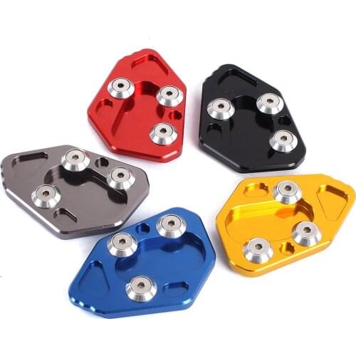 Motorcycle CNC Kickstand Foot Side Stand Extension Enlarge Pad Support Plate For BMW F800R 09-15 R1200S 06-08 HP2 Sport 08-10