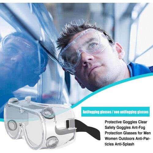 Soft Crystal Clear Eye Protection Safety Protective Goggles For Men Women Outdoors Anti-Particles Anti-Splash Lab Work