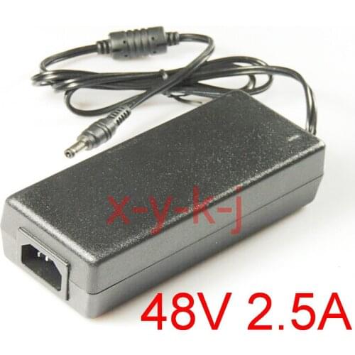 100PCS High quality IC solutions AC 100V-240V DC 48V 2.5A Switch power supply, 120W LED adapter, 5.5mm*2.1-2.5mm Free shipping