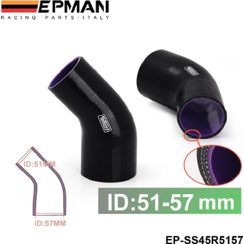 51mm to 57mm 2" to 2.25" Silicone reducer Hose For GM Chevy Chevrolet CAMARO/FIREBIRD 67-69 EP-SS45R5157