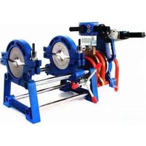 63-160 Two ring manual butt welding machine pipe fusion welder tool PE tube welding machine piping hot melt engine