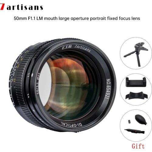 7 Artisans Lentes 50mm F1.1 Full Frame Lens Large Aperture Paraxial For Leica Camera M Mount M240 M3 M5 M6 M7 M8 M9 M9p M10