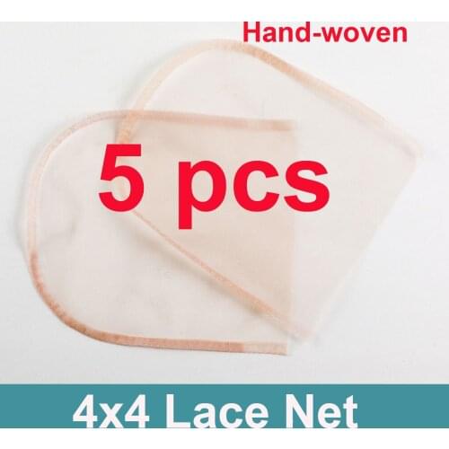 Aobocca 5 * 5 Lace Hair Full Human Hair Accessories Hand Woven Hair Block 4x4 Lace Closure Korean Hair Net