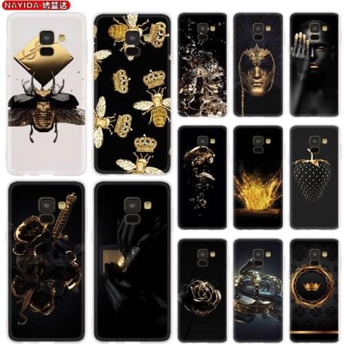 Phone Case For Samsung A8 A6 Plus 2018 2017 2016 A10 A30 A40 A50 A71 A70 A80 A90 A9 A7 A5 Star Black art
