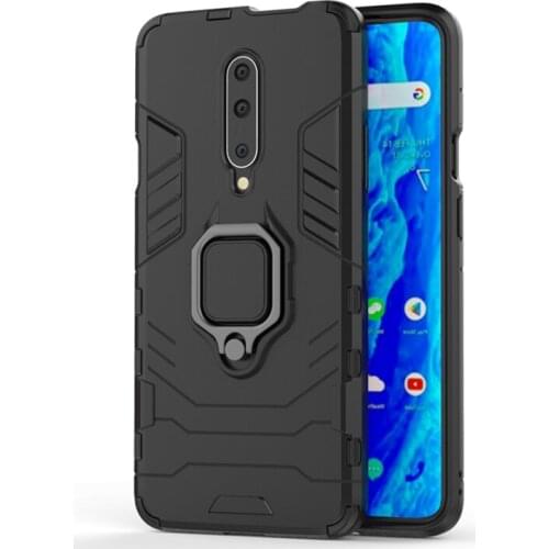 10Pcs Slim Armor Phone Case Back Cover With Invisible Ring Stand for Oneplus 8T 7T 6T 8 7 Pro Nord N10 N100 5G