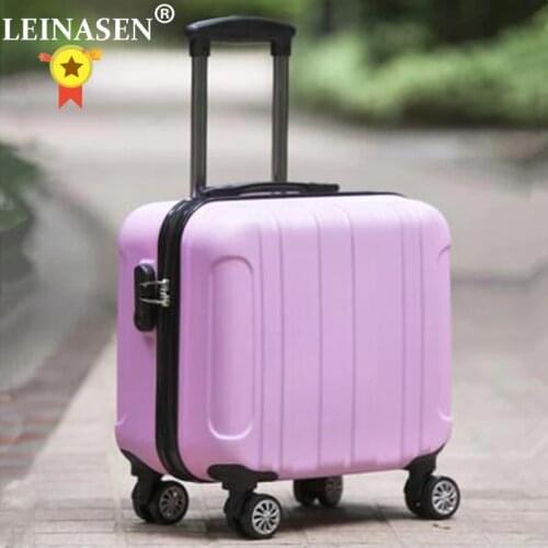 18" Travel Luggage Suitcase Spinner Wheels Boarding case Trolley Suitcase Wheeled Travel rolling luggage suitcase on wheels