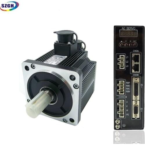 Economical type 1.5KW 6Nm 1500rpm 220V AC Servo Motor with Brake + AC servo driver+cables for CNC control total solution