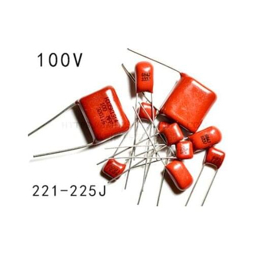 10pcs CBB Metallized Film Capacitor 100V 221J 222 223 224 225 J 2.2 22 220 PF NF UF