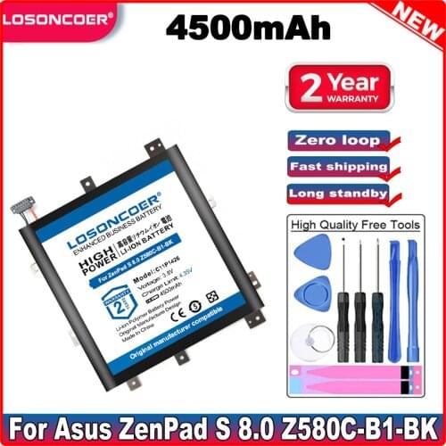 LOSONCOER C11P1426 4500mAh Laptop Battery For Asus ZenPad S 8.0 Z580C-B1-BK Z580C 0B200-01440000 Z8050CA 1B