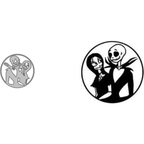 Metal Cutting Dies Ghost Couple 1 Stencils for DIY Scrapbooking Photo Album Embossing New 2021