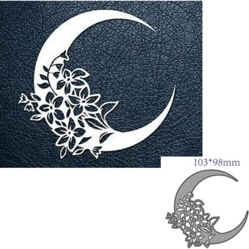Metal cutting dies cut die mold Moon leaves decoration Scrapbook paper craft knife mould blade punch stencils dies