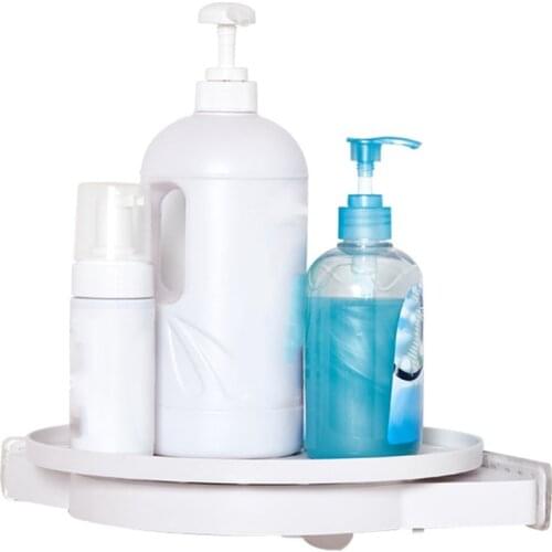 Multi-Function Storage Rack,Rotating Shelf Storage Spice Holder Perforated Tray for Bathroom Kitchen Fridge Cosmetics