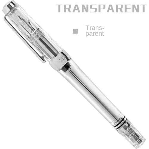 New Wing Sung 3013 Vacuum Fountain Pen Wingsung / Paili 013 Transparent Quality EF/F Nib 0.38/0.5mm Ink Pen Business Gift