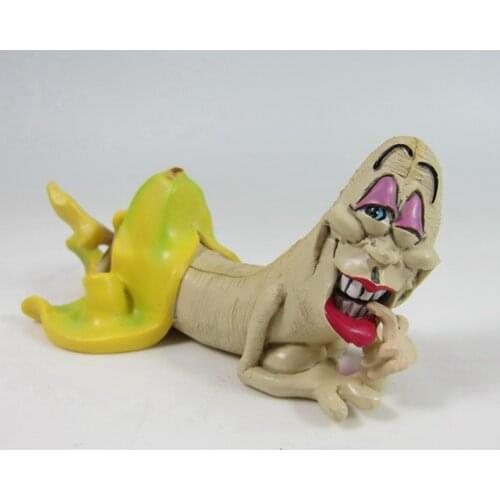Sexy Red Lips Banana Man Resin Miniature Desktop Home Decoration Accessories Creative Handmade Bar Decor Crafts Ornaments Gifts