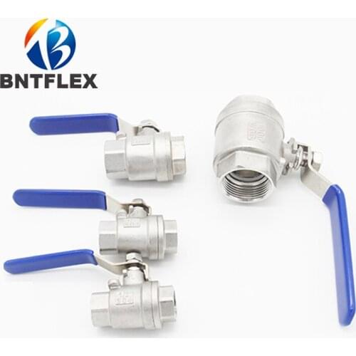 Corrosion resistant, acid and alkali resistant Stainless steel SS304 material hydraulic pipe ball valve 1/2" ss304 ball valve