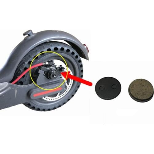 M365 PRO Brake Disc Friction Plates 2 Pcs Pads Scooter Accessories For Xiaomi Mijia M365 Electric Scooter Brake Pads Rear Wheel