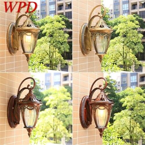 WPD Outdoor Wall Lamp Classical Light Retro LED Sconces Waterproof for Home Decoration