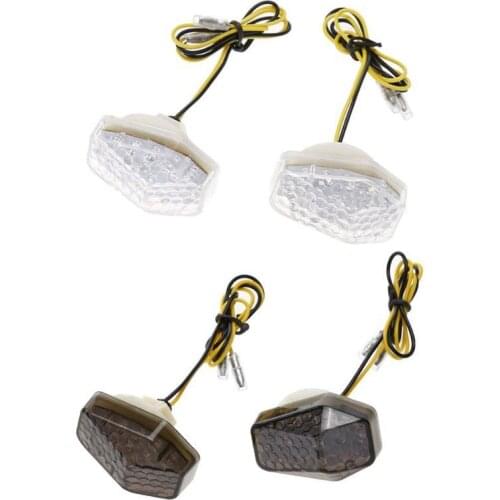 Turn Signal Universal Flasher Amber Light Indicator Lamp Turn Signal Lights Motorcycle Lighting 2 Pieces/Set