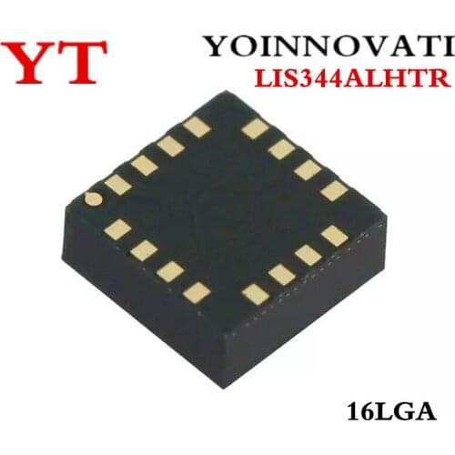 10pcs/lot LIS344ALHTR LIS344ALH 34AH ACCELEROMETER 2-6G ANALOG 16LGA Best quality