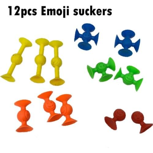 12pcs per bag Happy Mini suckers soft Toys play Set Birthday Gift Boy Girl Children Interactive Connection play Suckers