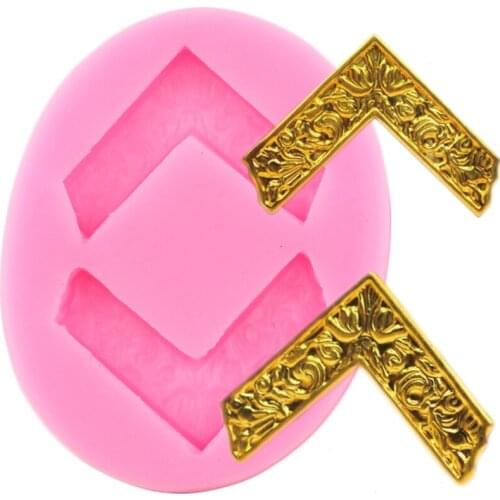 3D Baroque Relief DIY Sugarcraft Fondant Chocolate Silicone Mold Vintage Cake Decorating Tools Kitchen Baking Pastry Decor